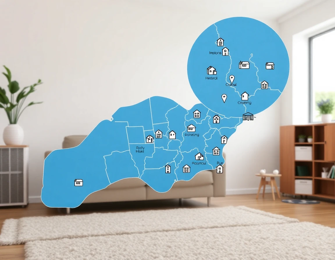 Hvac Service Areas Map